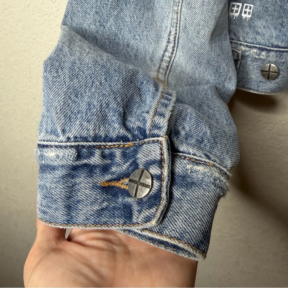 KSUBI Justify Denim Trucker Jacket in Karma Flash - Picture 11 of 14